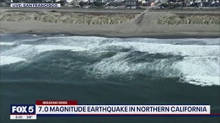 Earthquakes in California prompted a tsunami warning for San Francisco