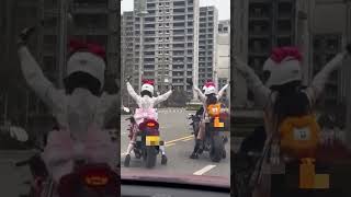 【美人ライダー】可愛いライダーに遭遇しました。 #Shorts #ハートダンス #ドキドキ