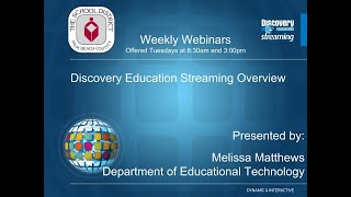 Discovery Education Welcome Back Webinar FY19 PM