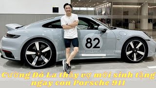 Vợ mới sinh Cường Đô La đi xe đạp mua ô tô Porsche 911 Sport Classic hơn 21 tỷ thật bất ngờ