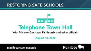 Restoring Safe Schools Town Hall August 18, 2020