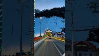 SONAMARG TUNNEL MESMERISING VIEW🌨️🏔️ #kashmir #train #kashmirnews #travel