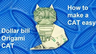 Phong Tran Origami | Dollar Bill Origami Cat | Money Origami