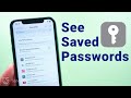 How to See Saved Passwords on iPhone Easily - iOS 13 or above #Shorts