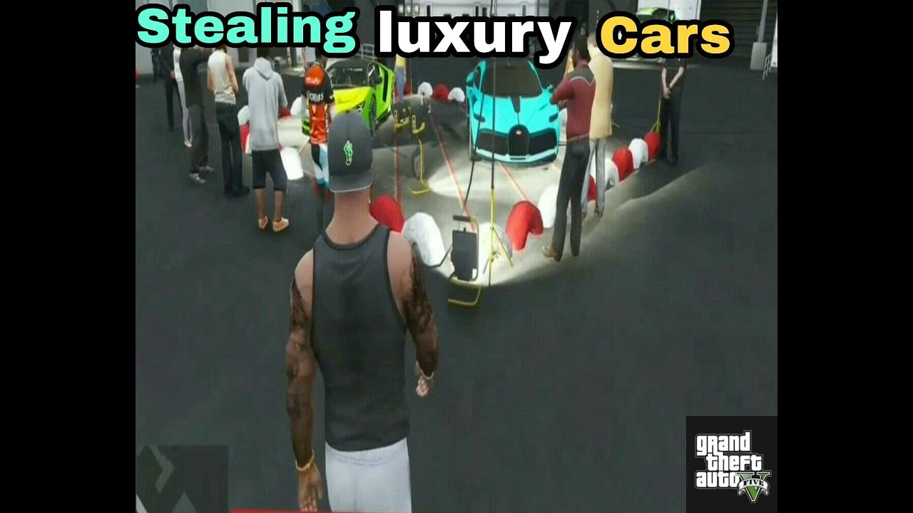 GTA5 Stealing Cars From Exhibition With Franklin And Trevor - YouTube