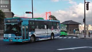 名門大洋フェリー ラッピングバス 北九州市営バス