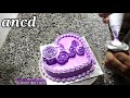 purple heart cake decoration