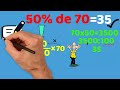 como calcular 50% de um nÚmero 50% de um valor calculando porcentagem