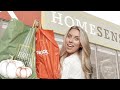 HUGE HOMESENSE TKMAXX AUTUMN HAUL | PUMPKINS CANDLES & MORE | COME SHOPPING WITH ME FALL DECOR 2020