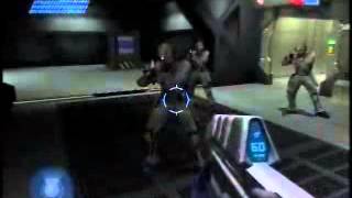 Halo Combat Evolved walkthrough Legendary part 1 Pillar of Autumn (Xbox Original)