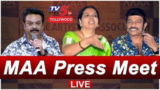 LIVE :  Naresh and Jeevitha Rajasekhar Press Meet on MAA Elections 2021 | TV5 Tollywood