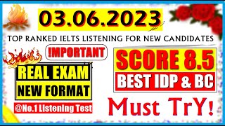 IELTS LISTENING PRACTICE TEST 2023 WITH ANSWERS | 03.06.2023