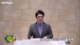 [평촌이레교회] 하나님의 교회인 우리들에게 (2021. 3. 21  / 주일 2부 예배) - 염창식 목사