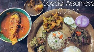 Bhogali Bihu festival | Grand food feast | Assamese cuisine delicacy.