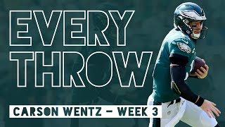 Carson Wentz vs. Detroit Lions (Week 3, 2019) - Every Throw