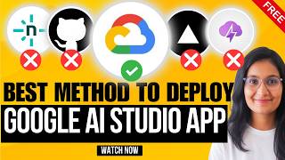 STOP Using Netlify & Vercel for Google AI Studio ❌ (Use Cloud Run Instead | Complete Tutorial)