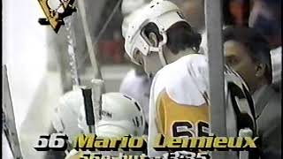 Mario Lemieux powerplay goal against Nordiques