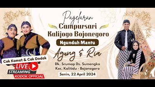 🔴LIVE STREAMING CAK KOMET CAK DODO BERSAMA CAMPURSARI KALIJAGA KALITIDU BOJONEGORO