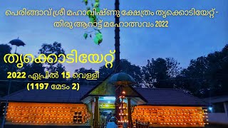 പെരിങ്ങാവ് ശ്രീ മഹാവിഷ്ണു ക്ഷേത്രം  തൃക്കൊടിയേറ്റ് - തിരു ആറാട്ട് മഹോത്സവം 2022  🕉️ in 4k |