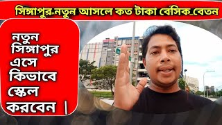 সিঙ্গাপুর নতুন আসলে কত টাকা বেসিক বেতন|নতুন সিঙ্গাপুর আসে কিভাবে স্কেল করবেন|