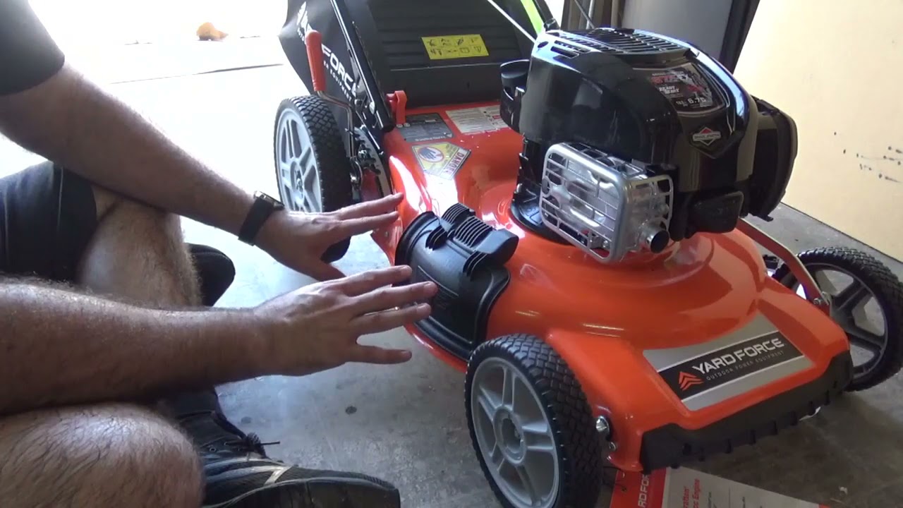 Unboxing Of A Yard Force 22 Self Propelled 3 In 1 Mower Briggs ...