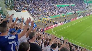 Hertha BSC bei Carl Zeiss Jena: Support, Pyro & Siegesfeier beim DFB-Pokal-Spiel!
