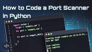 Scan Open Ports with Python, Practical Tutorial!!!