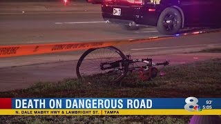 Bicyclist killed, hit by 2 vehicles on Dale Mabry Hwy