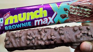 Nestlé Munch Brownie Max Wafer Chocolate Bar🍫 | Ingredients, Taste, Price, Ad | Nestlé India Limited