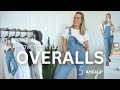 STYLE OVERALLS 5 WAYS | Spring Fashion how to