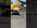 a fully electrical shovel machine komastu in open cast mining