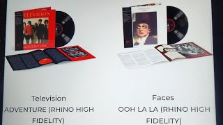 WHAT? REALLY? 1/10/25- NEW RHINO HIGH FIDELITY LP RELEASES - FACES \u0026 TELEVISION ALBUMS. FOMO ? NO!