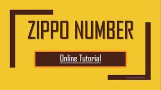 Zippo Number in Java using BlueJ(with code)