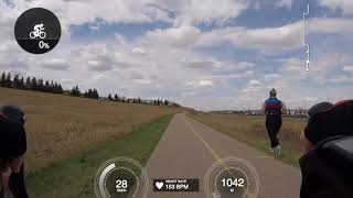 Biking from Calgary to Airdrie