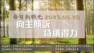 2023.05.28 每日新眼光讀經《向主傾訴 持續得力》