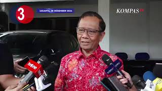 Hasto soal Tersangka KPK, Mahfud Soroti Denda Damai Koruptor, Soal Pencekalan Yasonna TOP 3 NEWS