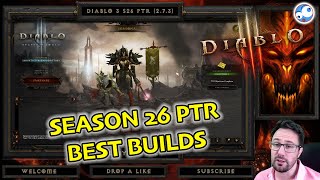 Best Builds Season 26 PTR Diablo 3 - Patch 2.7.3 Leaderboard review