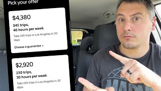 Uber Drivers Choose YOUR Guarantee Promo | Would YOU Take 345 Rides For $4380?!