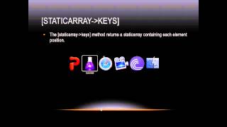 Lasso Programming: [staticarray→keys]