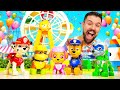 Andiamo al parco giochi con i giocattoli Paw Patrol italiano! Video per bambini. Scuola Allegra