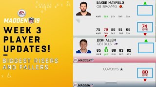Madden 19 Week 3 Player Updates: Rookies on the Rise! | NFL