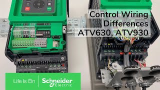 What are the control wiring differences between ATV630 and ATV930 ? | Schneider Electric