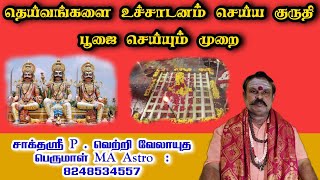 தெய்வங்களை உச்சாடனம் செய்ய ||  குருதி பூஜை செய்யும் முறை || வாக்தேவி ஜோதிட ஆலயம் || 8248534557