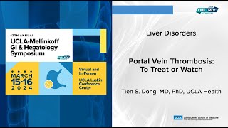 Portal Vein Thrombosis: To Treat or Watch | UCLA Digestive Diseases