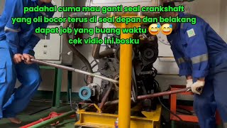 cara buka pulley crankshaft mitsubishi s4k yang susah di buka