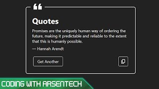 Build a Random Quote Generator using JavaScript & REST API!