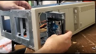 Modding an old 486 full tower case to supply power to a number of different single board computers