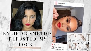 KYLIE COSMETICS REPOSTED MY RED LIP LOOK (Q&A)