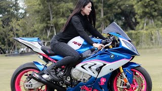 ស្រីៗនៅថៃគេលេងម៉ូតូធំ BMW S1000RR ឡូយៗណាស់ | A Big Bikes of BMW S1000RR in Thailand 🇹🇭 | #008