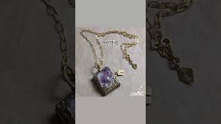 24Karat Kette mit Anhänger Vintage, Amethyst Edelsteine#diy #esoterik #handmade #spirituel #schmuck